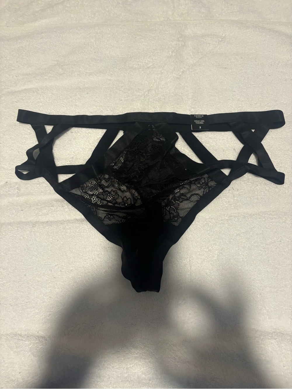 Torrid Black High Leg Thong